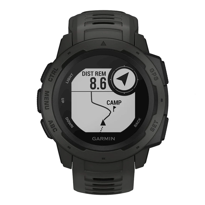 Garmin Instinct Smartwatch Fiber-Reinforced Polymer (Graphite) - Refurbished