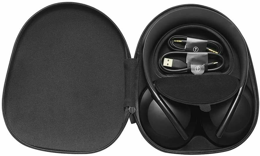 Bose NC700 Headphone Headset Protective Hard Bag Zipper Case (Black) - Accessories