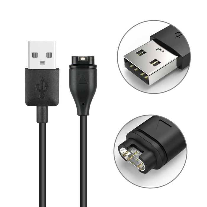Garmin Smartwatch Replacement Charger Cable USB 1M (Black) - Accessories