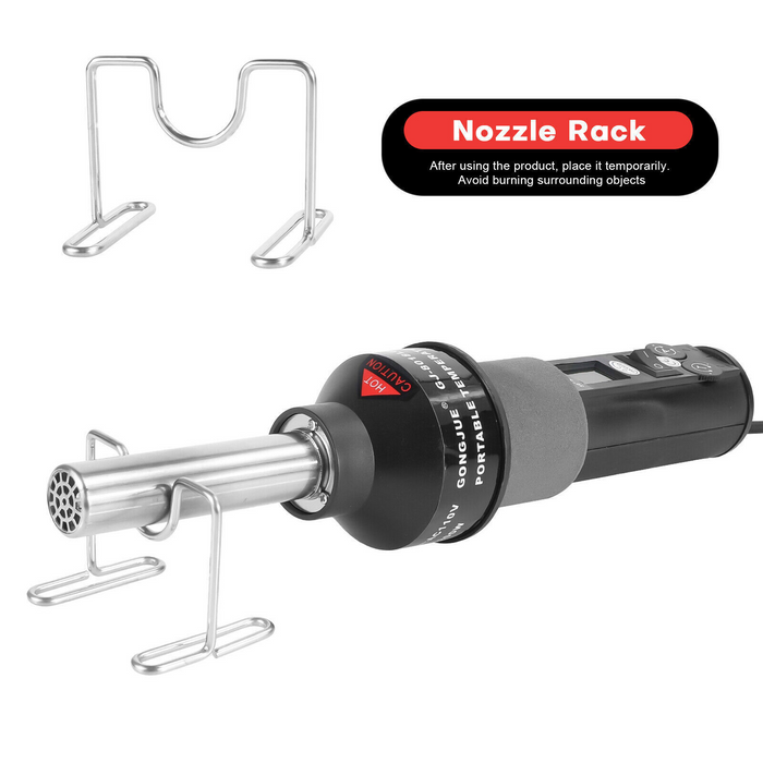 Hot Heat Gun Air Station 200W Handheld Portable (Black) - Tools